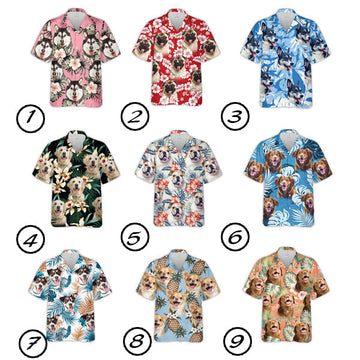 litzzy Custom Pet Hawaiian Shirt, Pet Personalized Hawaiian Shirt Men, Pet Face Hawaiian Shirt, Cat Photo Hawaii Shirt, Birthday Gift For Dog Lovers Hawaii Shirt   