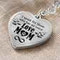 litzzy Litzzy Graphic Heart Keychain To my Mom, I speak for those who has no voice Mothers Day Jewelry, Necklace gifts set from Son, Daughter Jewelry Graphic Heart Keychain (Silver) No 