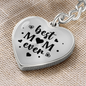 litzzy Litzzy Graphic Heart Keychain To my Mom, Best Mom Ever Mothers Day Jewelry, Necklace gifts set from Son, Daughter Jewelry Graphic Heart Keychain (Silver) No 