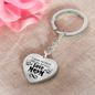 litzzy Litzzy Graphic Heart Keychain To my Mom, I speak for those who has no voice Mothers Day Jewelry, Necklace gifts set from Son, Daughter Jewelry   
