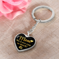 litzzy Litzzy Graphic Heart Keychain To my Mom, Mom We Love You So Much Mothers Day Jewelry, Necklace gifts set from Son, Daughter Jewelry   