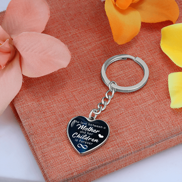 litzzy Litzzy Graphic Heart Keychain To my Mom, The love between a mother an her children is forever Mothers day Jewelry, Gifts set Jewelry   