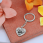 litzzy Litzzy Graphic Heart Keychain To my Mom, I speak for those who has no voice Mothers Day Jewelry, Necklace gifts set from Son, Daughter Jewelry   