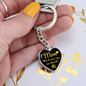 litzzy Litzzy Graphic Heart Keychain To my Mom, Mom We Love You So Much Mothers Day Jewelry, Necklace gifts set from Son, Daughter Jewelry   