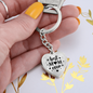litzzy Litzzy Graphic Heart Keychain To my Mom, Best Mom Ever Mothers Day Jewelry, Necklace gifts set from Son, Daughter Jewelry   