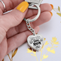 litzzy Litzzy Graphic Heart Keychain To my Mom, I speak for those who has no voice Mothers Day Jewelry, Necklace gifts set from Son, Daughter Jewelry   
