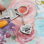 litzzy Litzzy Graphic Heart Keychain To my Mom, I speak for those who has no voice Mothers Day Jewelry, Necklace gifts set from Son, Daughter Jewelry   