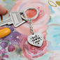 litzzy Litzzy Graphic Heart Keychain To my Mom, Best Mom Ever Mothers Day Jewelry, Necklace gifts set from Son, Daughter Jewelry   