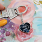 litzzy Litzzy Graphic Heart Keychain To my Mom, The love between a mother an her children is forever Mothers day Jewelry, Gifts set Jewelry   