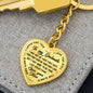 litzzy Personalized Necklace - To My Soulmate - Last Everything - Heart Pendant Keychain - Necklace Gift For Her, Wife, Girlfriend, Anniversary, Wedding, Valentine, Birthday with Message Card Jewelry   