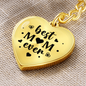 litzzy Litzzy Graphic Heart Keychain To my Mom, Best Mom Ever Mothers Day Jewelry, Necklace gifts set from Son, Daughter Jewelry Graphic Heart Keychain (Gold) No 