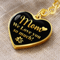 litzzy Litzzy Graphic Heart Keychain To my Mom, Mom We Love You So Much Mothers Day Jewelry, Necklace gifts set from Son, Daughter Jewelry Graphic Heart Keychain (Gold) No 