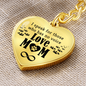 litzzy Litzzy Graphic Heart Keychain To my Mom, I speak for those who has no voice Mothers Day Jewelry, Necklace gifts set from Son, Daughter Jewelry Graphic Heart Keychain (Gold) No 
