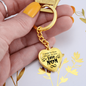 litzzy Litzzy Graphic Heart Keychain To my Mom, I speak for those who has no voice Mothers Day Jewelry, Necklace gifts set from Son, Daughter Jewelry   