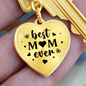litzzy Litzzy Graphic Heart Keychain To my Mom, Best Mom Ever Mothers Day Jewelry, Necklace gifts set from Son, Daughter Jewelry   