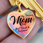 litzzy Litzzy Graphic Heart Keychain To My Precious Mom My best friend & Confidant Mothers Day Jewelry, Necklace gifts set from Son, Daughter Jewelry   