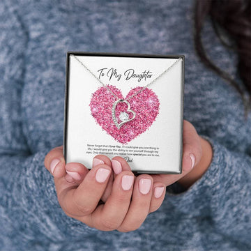 litzzy Necklace Gift For Daughter From Dad, Litzzy To My Daughter Jewelry Standard Box  