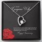litzzy To My Gorgeous Wife Forever Love Necklace - Valentines Day Custom Made Romantic Gift For My Best Wife Ever Jewelry   