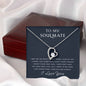 litzzy To My Soulmate - I Got Something Right - Mother's Day Gift For Wife Girlfriend Future Wife - Forever Love Necklace - Necklace Gift For Her, Wife, Girlfriend, Anniversary, Wedding, Valentine, Birthday with Message Card Jewelry   