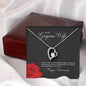 litzzy To My Gorgeous Wife Forever Love Necklace - Valentines Day Custom Made Romantic Gift For My Best Wife Ever Jewelry Mahogany Style Luxury Box  