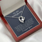 litzzy To My Soulmate - I Got Something Right - Mother's Day Gift For Wife Girlfriend Future Wife - Forever Love Necklace - Necklace Gift For Her, Wife, Girlfriend, Anniversary, Wedding, Valentine, Birthday with Message Card Jewelry   