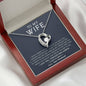 litzzy To My Wife - I Can’t Live Without You - Necklace Gift For Wife, Girlfriend, Anniversary, Valentine, Birthday With Message Card - Forever Love Necklace Jewelry   