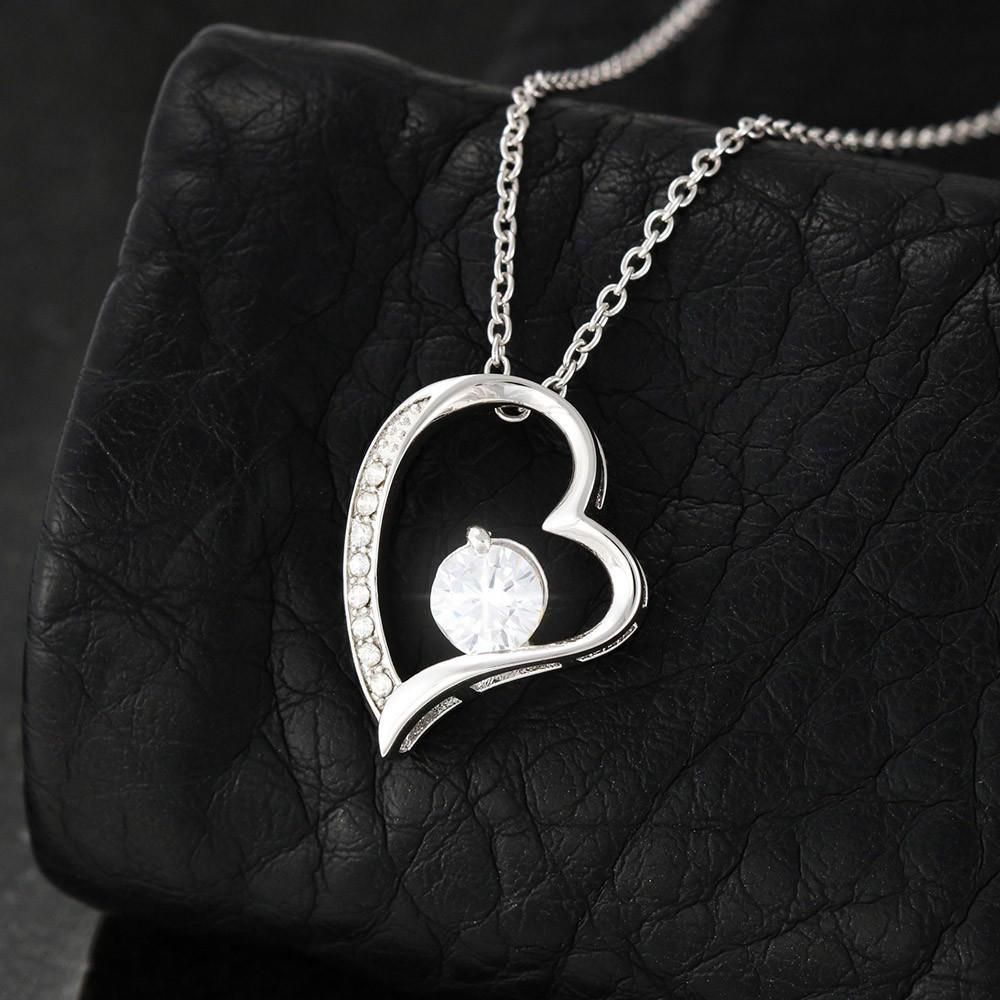 litzzy To My Wife - You Are My Queen Forever - Necklace Gift For Her, Wife, Girlfriend, Anniversary, Wedding, Valentine, Birthday with Message Card Jewelry   