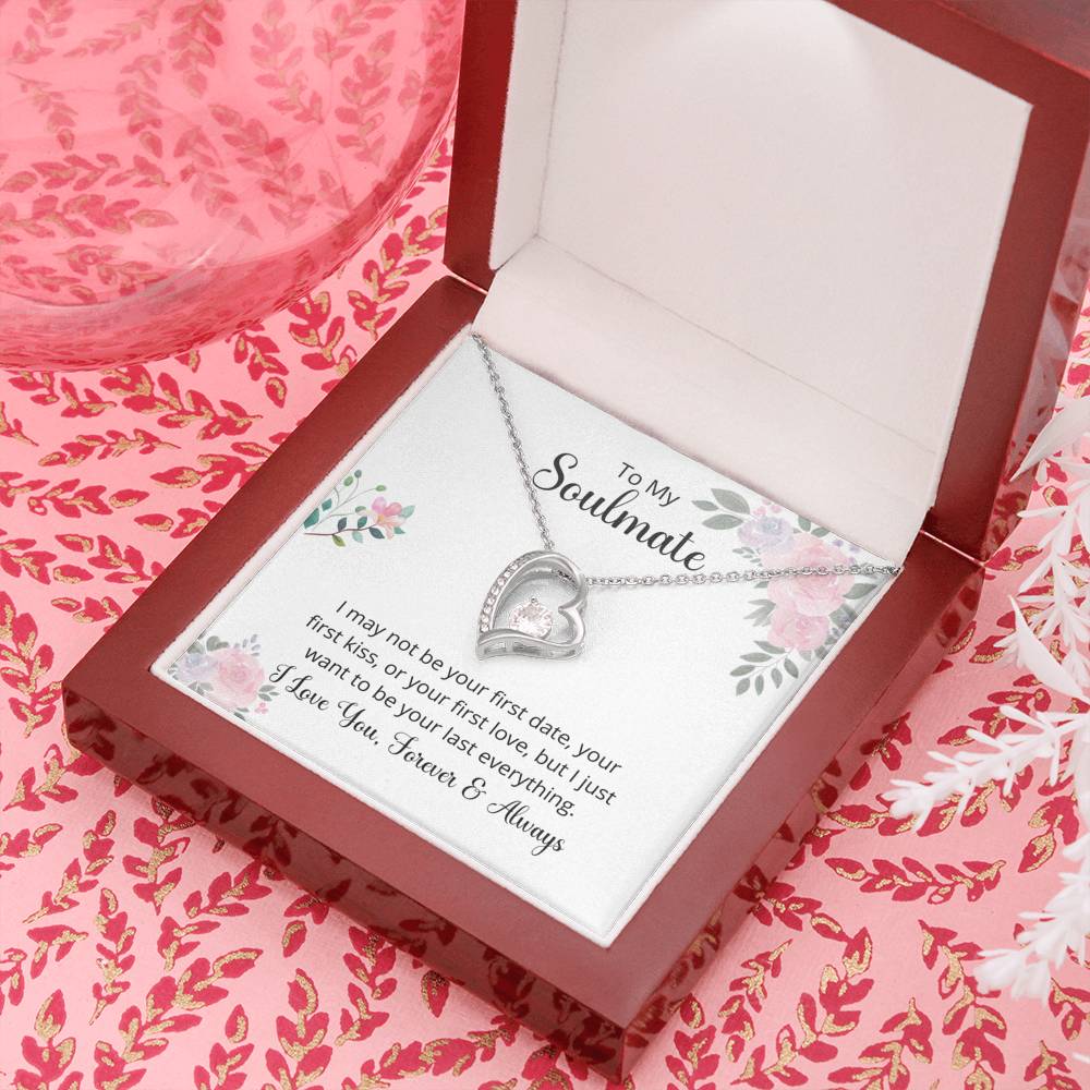 litzzy To My Soulmate Last Everything - Forever Love Necklace -  To My Soulmate, Gift For Soulmate Jewelry Luxury Mahogany  