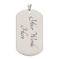litzzy Customized To My Son Military Necklace- I Will Always Love You - Gift for Son From Dad Military Ball Chain Jewelry   