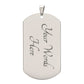 litzzy To my Son - Never Forget That I Love You Love Dad Dog tag Jewelry   