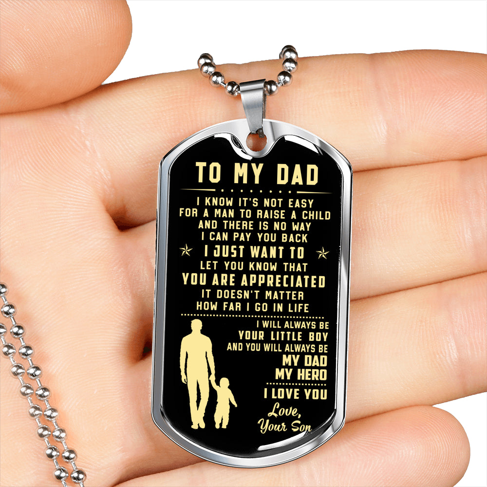 litzzy To My Dad - Father's Day Gift from Son Jewelry   