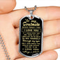 litzzy To my Soulmate - Never Forget That I Love You - Necklace Gift For Her, Wife, Girlfriend, Anniversary, Wedding, Valentine, Birthday with Message Card Jewelry Military Chain (Silver) No 