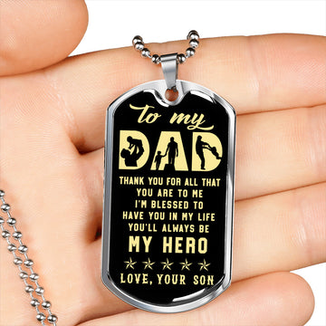 litzzy To my Dad Father's Day Gift from Son Jewelry   