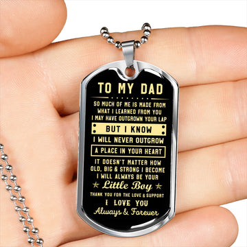 litzzy To my Dad - Thank you for the love & support Son to Dad Gift Jewelry   