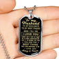 litzzy To My Husband, To My Soulmate, To My Best Friend Military Necklaces - Men Dog Tag Necklace Jewelry Military Chain (Silver) No 