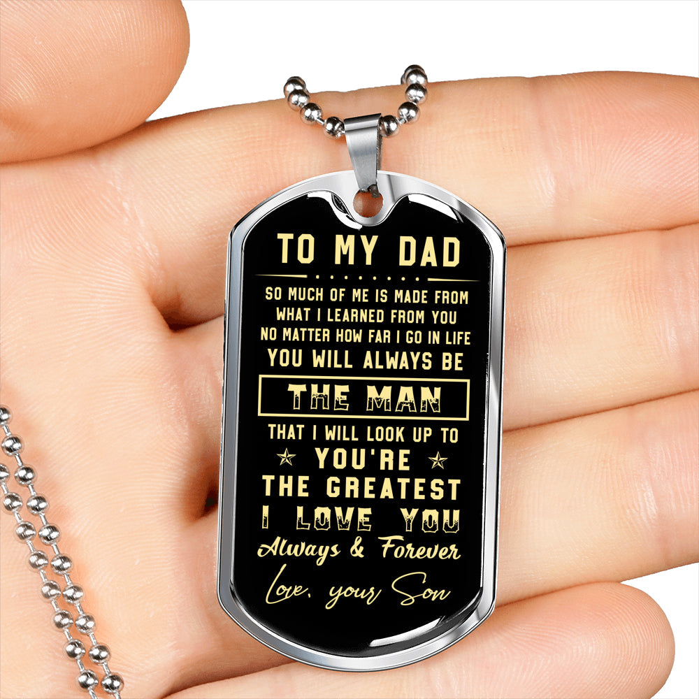litzzy To my Dad  - I love you always & forever Father's Day Gift from Son Jewelry   