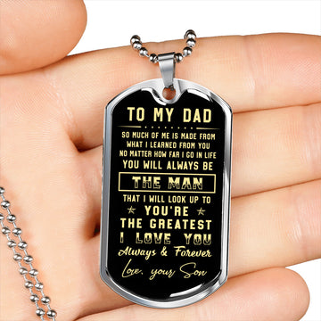 litzzy To my Dad  - I love you always & forever Father's Day Gift from Son Jewelry   