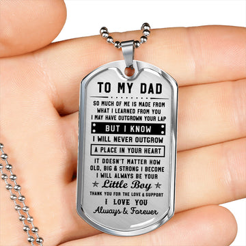 litzzy To my Dad - Thank you for the love & support Son to Dad Gift Jewelry   