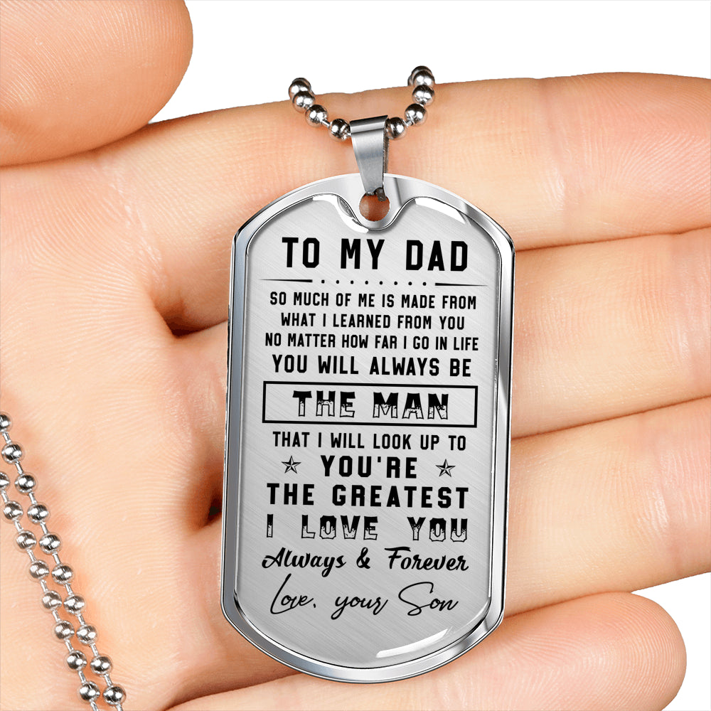 litzzy To my Dad - I love you always & forever Father's Day Gift from Son Jewelry   