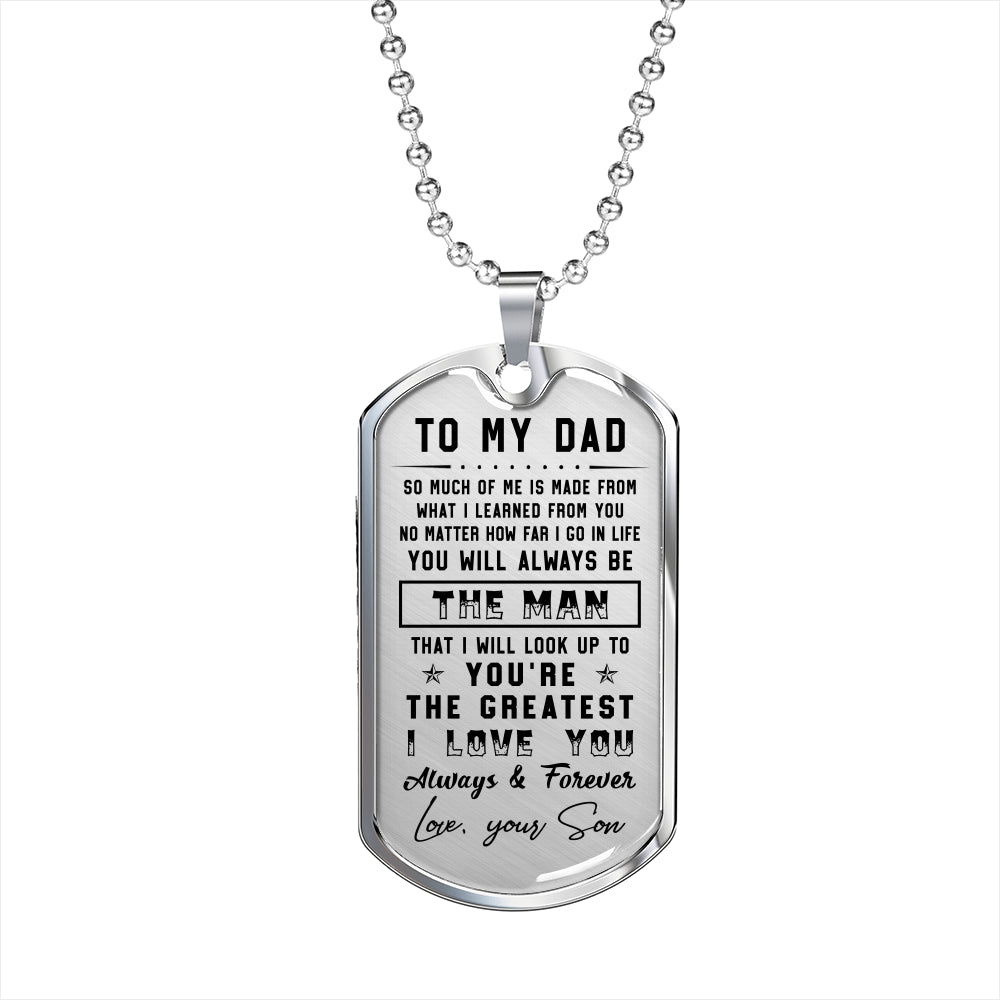 litzzy To my Dad - I love you always & forever Father's Day Gift from Son Jewelry   