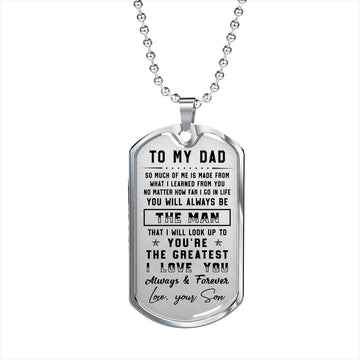 litzzy To my Dad - I love you always & forever Father's Day Gift from Son Jewelry   