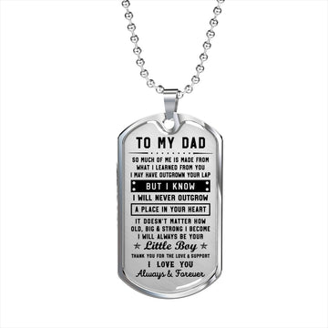 litzzy To my Dad - Thank you for the love & support Son to Dad Gift Jewelry   