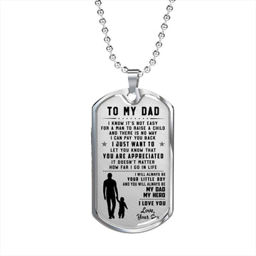 litzzy To My Dad - Father's Day Gift from Son Jewelry   