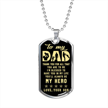litzzy To my Dad Father's Day Gift from Son Jewelry   