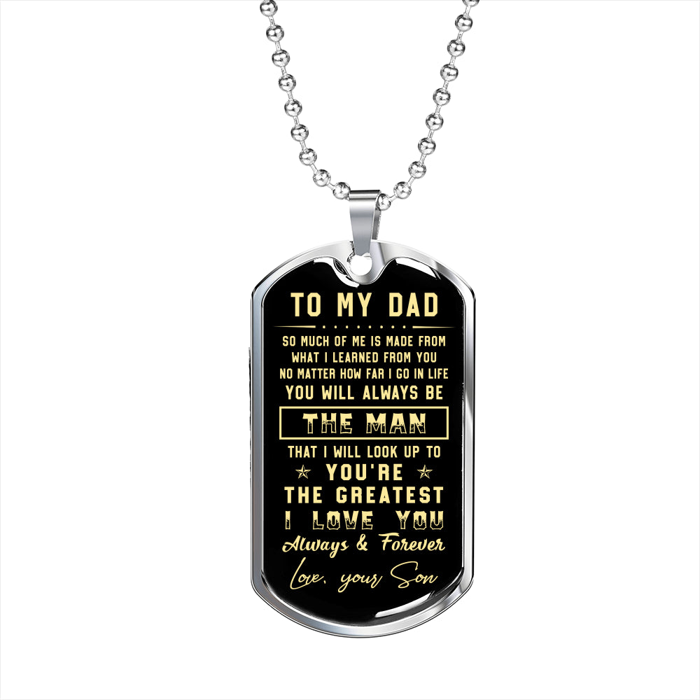 litzzy To my Dad  - I love you always & forever Father's Day Gift from Son Jewelry   