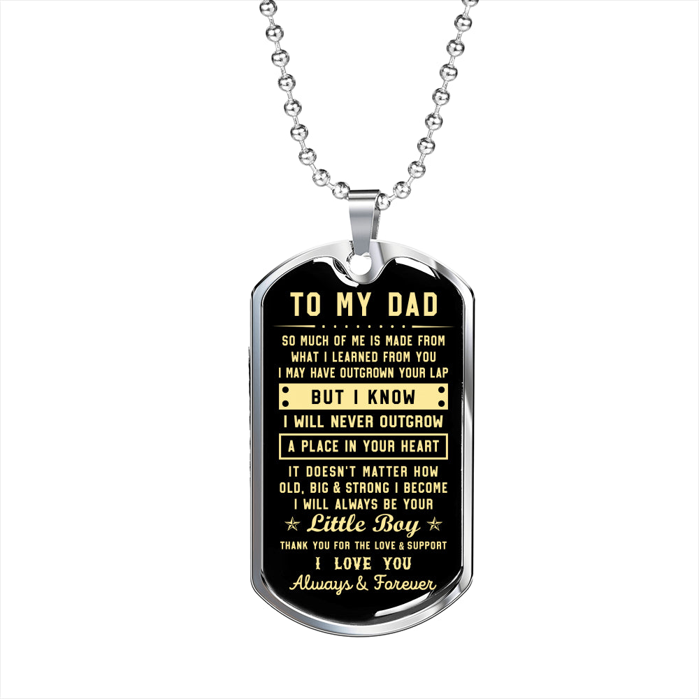 litzzy To my Dad - Thank you for the love & support Son to Dad Gift Jewelry   