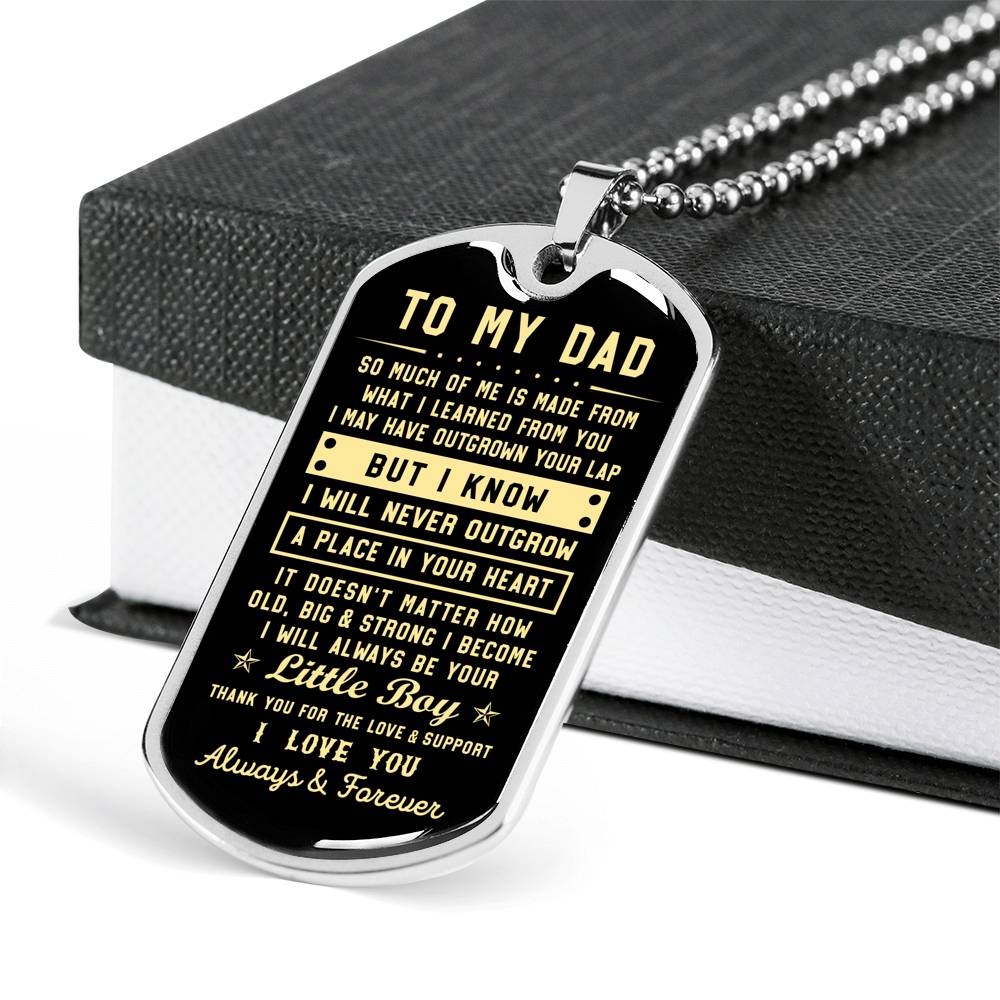 litzzy To my Dad - Thank you for the love & support Son to Dad Gift Jewelry   