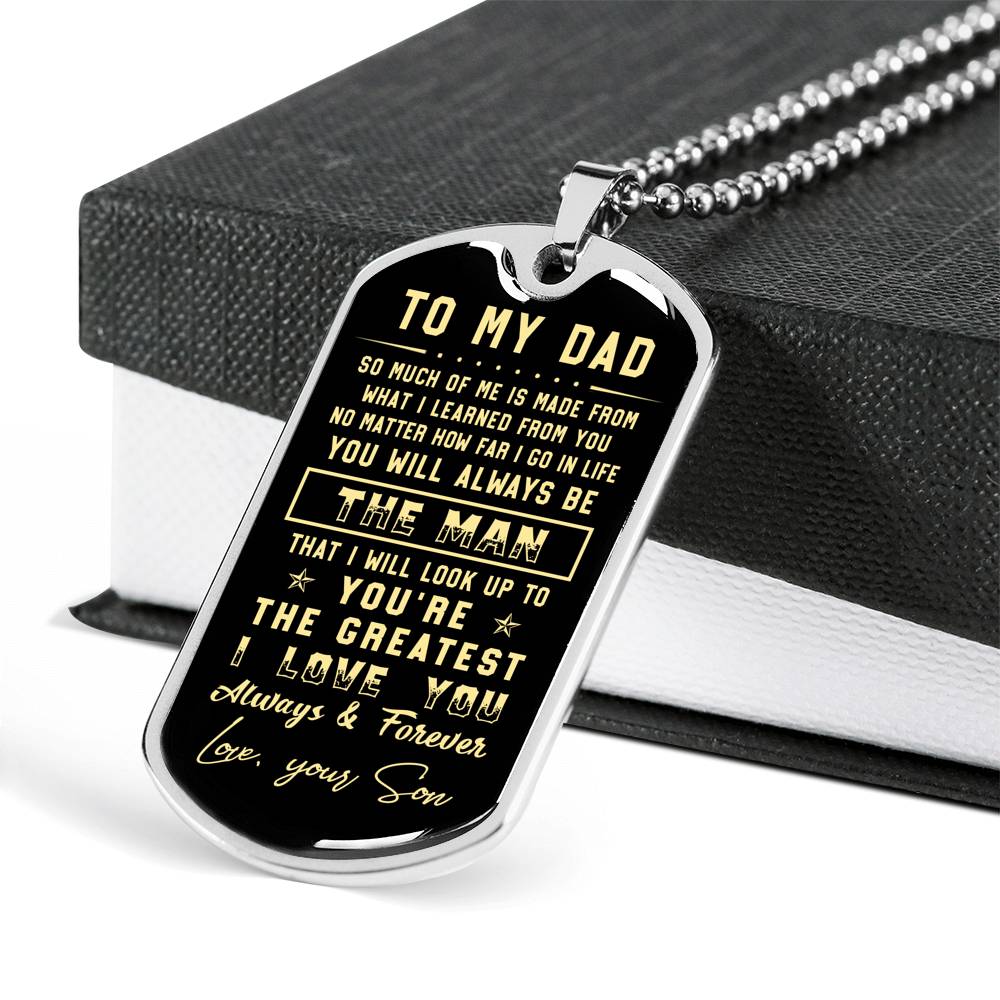 litzzy To my Dad  - I love you always & forever Father's Day Gift from Son Jewelry   