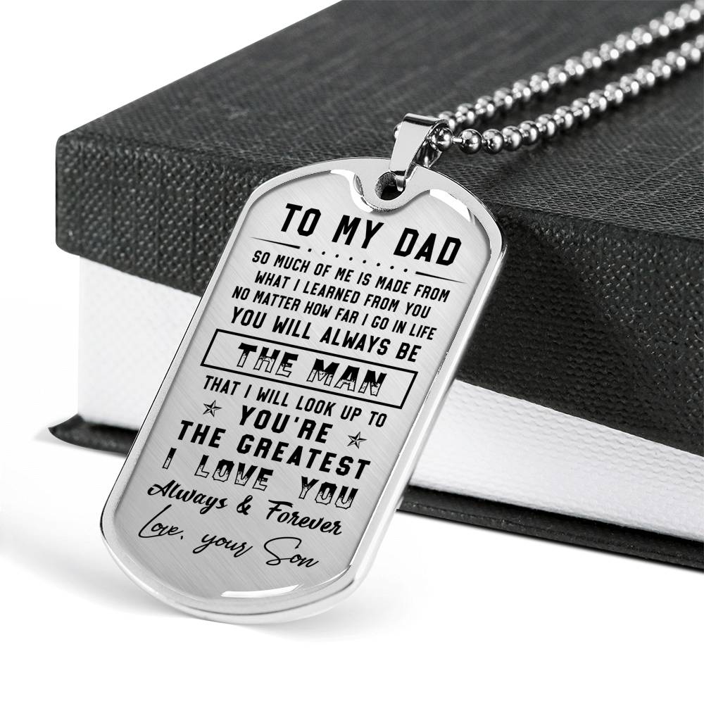 litzzy To my Dad - I love you always & forever Father's Day Gift from Son Jewelry   