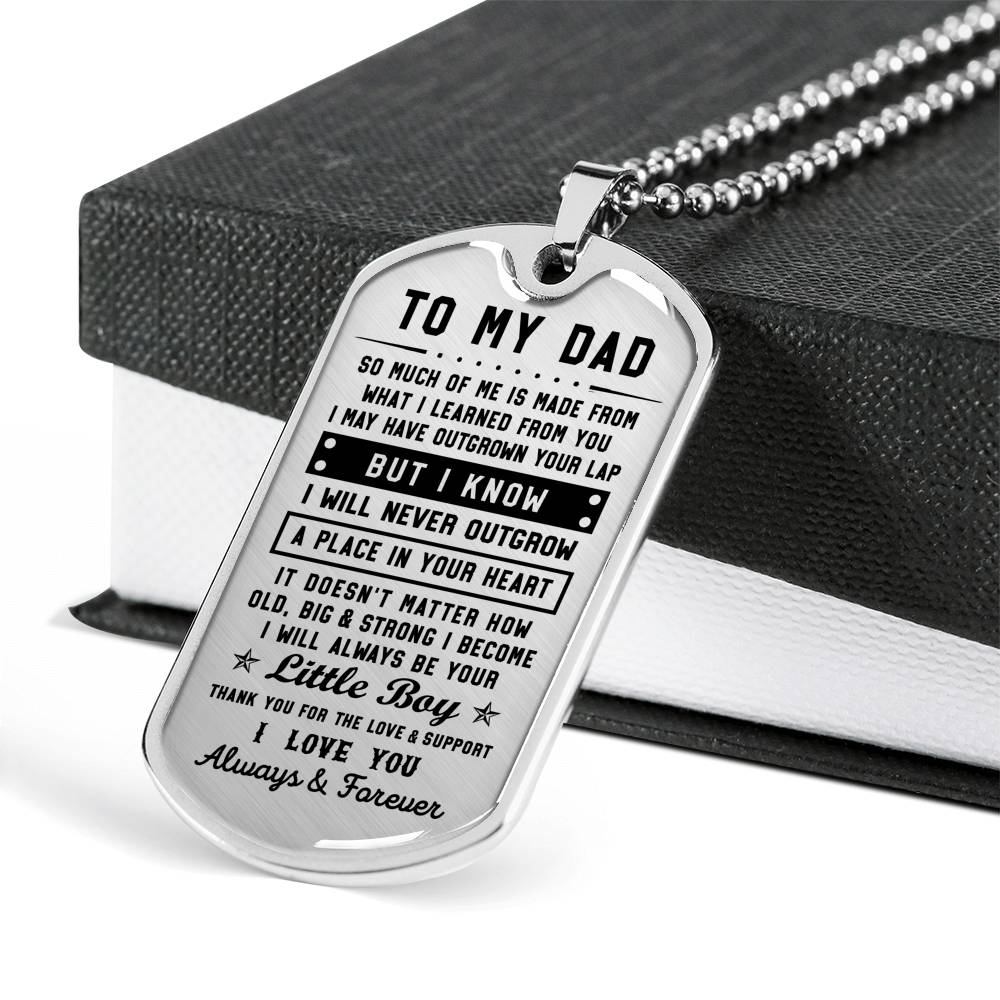 litzzy To my Dad - Thank you for the love & support Son to Dad Gift Jewelry   